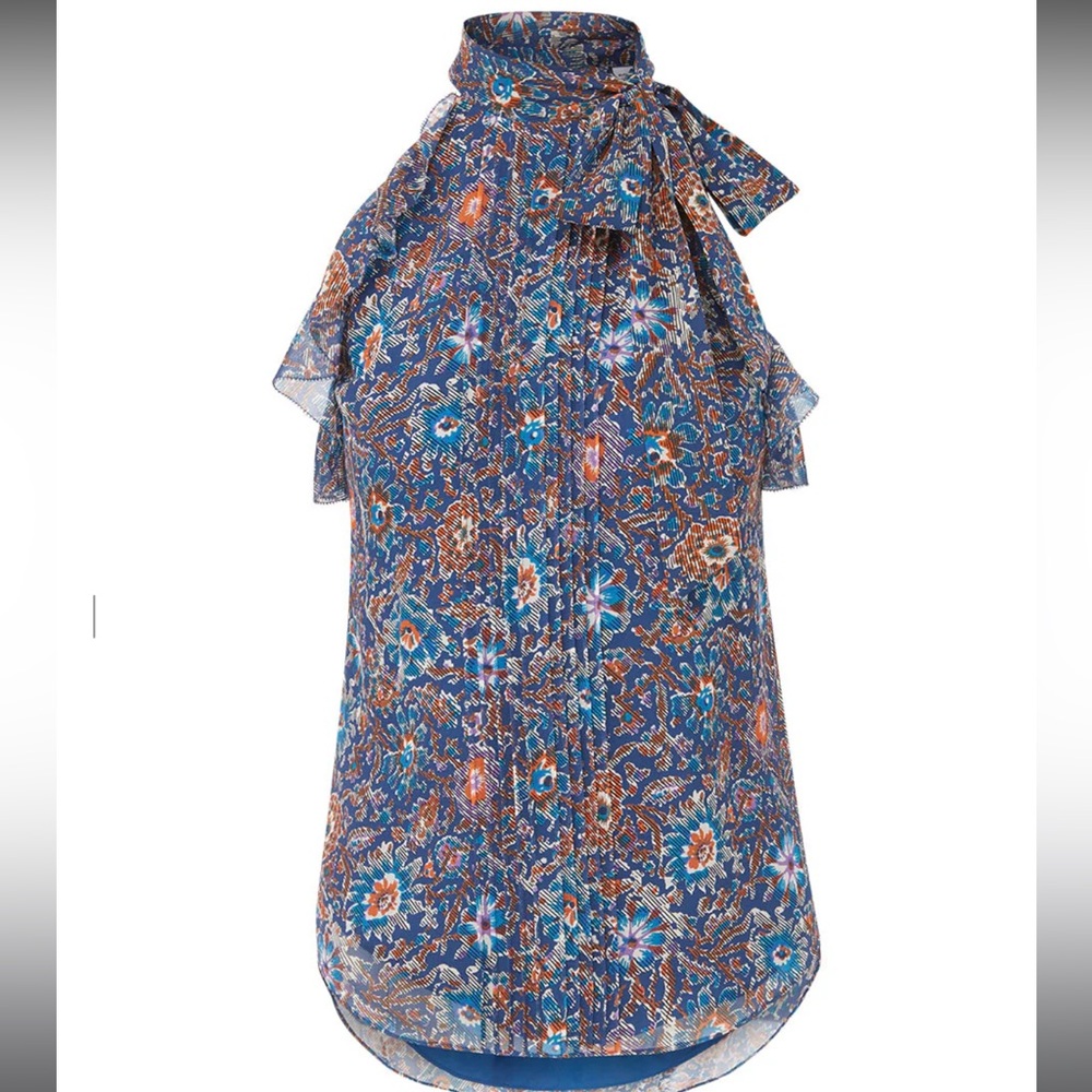 Veronica Beard Dali Floral Top Sz 4